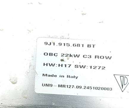 Porsche Taycan Elektronikmodul 420kw - 9J1915681BT