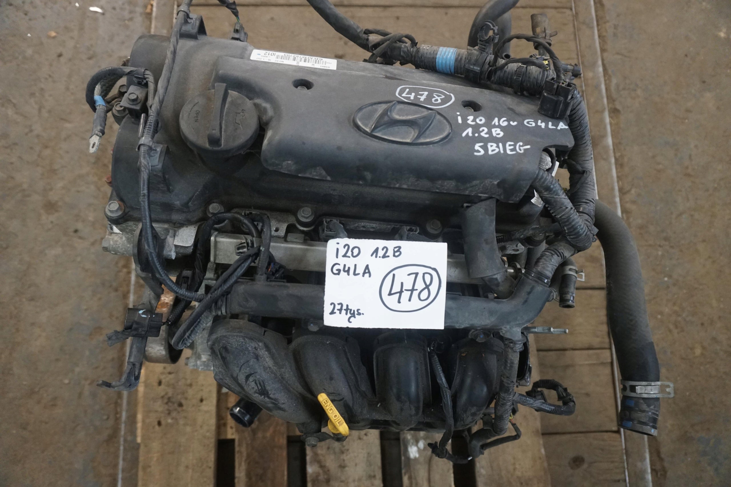 Hyundai I20 G4LA 84 HK motor 2016  G4LAFM782703