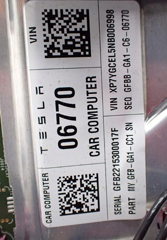 AUTOPILOT COMPUTER STYREMODUL 1684435-00-D TESLA MODEL Y 22R