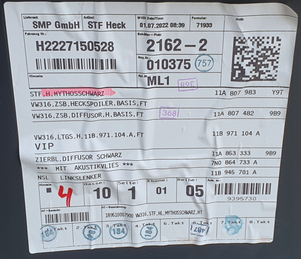 Volkswagen ID.4 Bagkofanger - 11A807984
